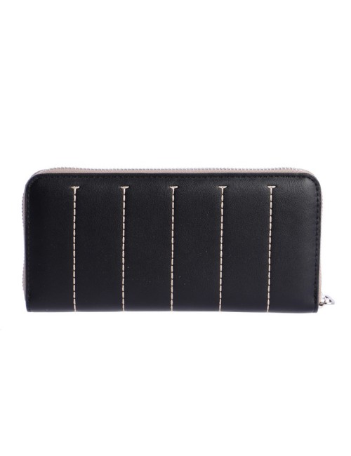 CARTERA GRANDE PESPUNTES EN CONTRASTE NEGRO