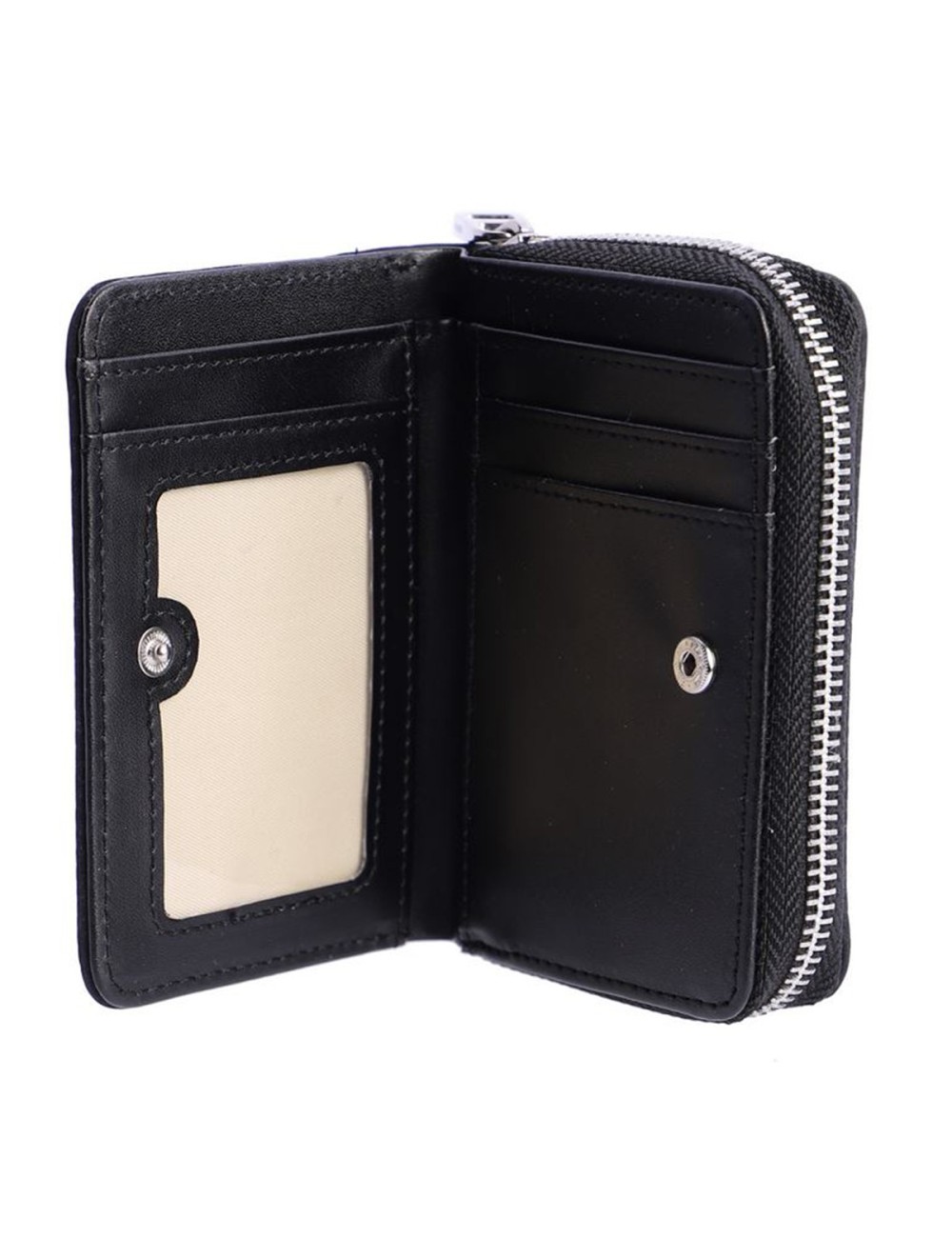 CARTERA MEDIANA POLIPIEL NEGRA DON ALGODÓN