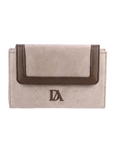 CARTERA GRANDE ANTELINA CON POLIPIEL BEIGE DON ALGODÓN