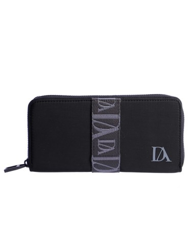 CARTERA GRANDE NYLON CON BANDA LOGOTIPADA NEGRA DON ALGODÓN