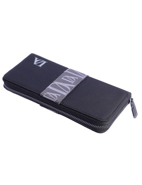 CARTERA GRANDE NYLON CON BANDA LOGOTIPADA NEGRA DON ALGODÓN
