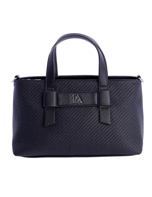 BOLSO MANO TEXTURA TRENZADO NEGRO DON ALGODÓN