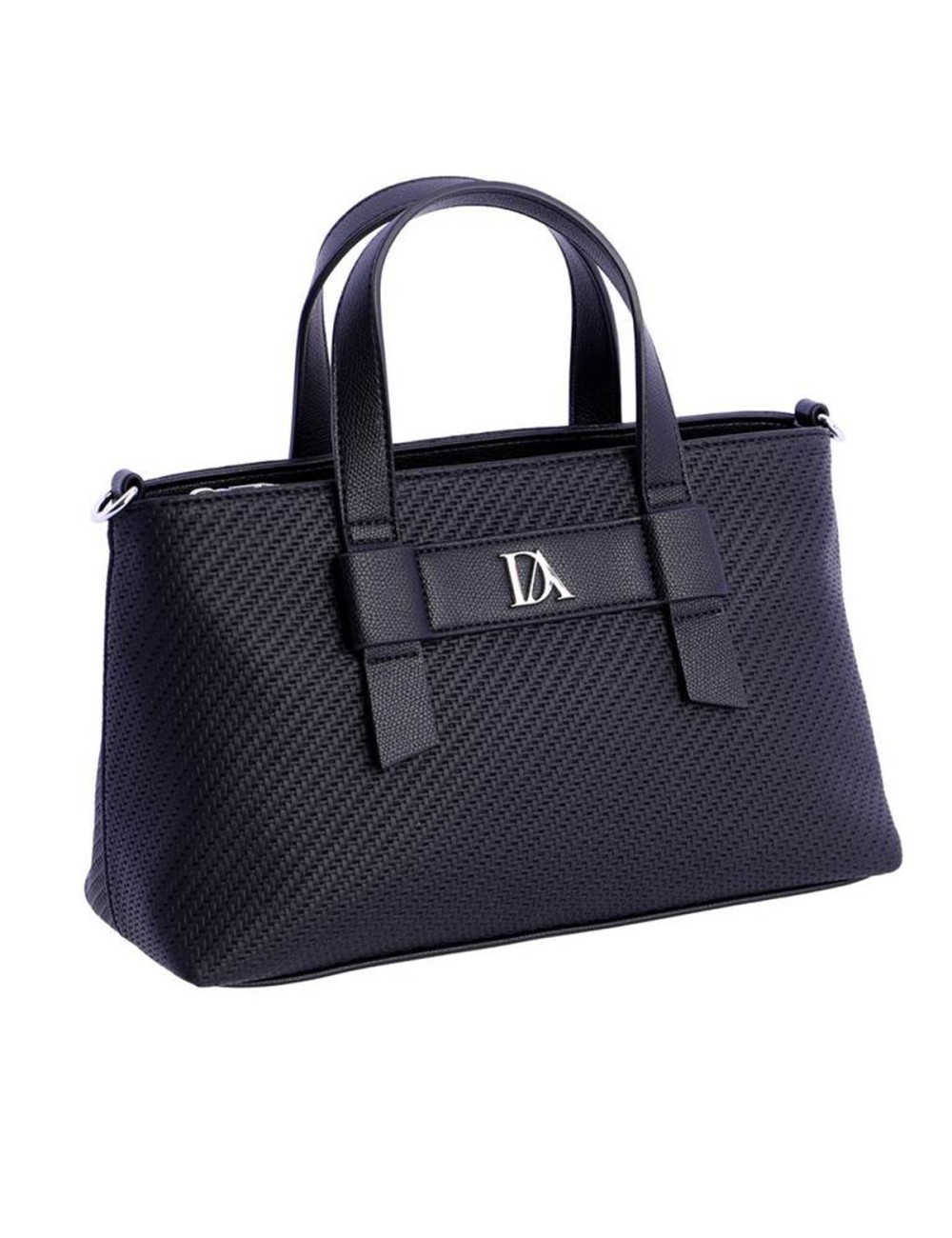BOLSO MANO TEXTURA TRENZADO NEGRO DON ALGODÓN