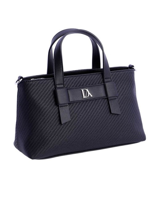BOLSO MANO TEXTURA TRENZADO NEGRO DON ALGODÓN
