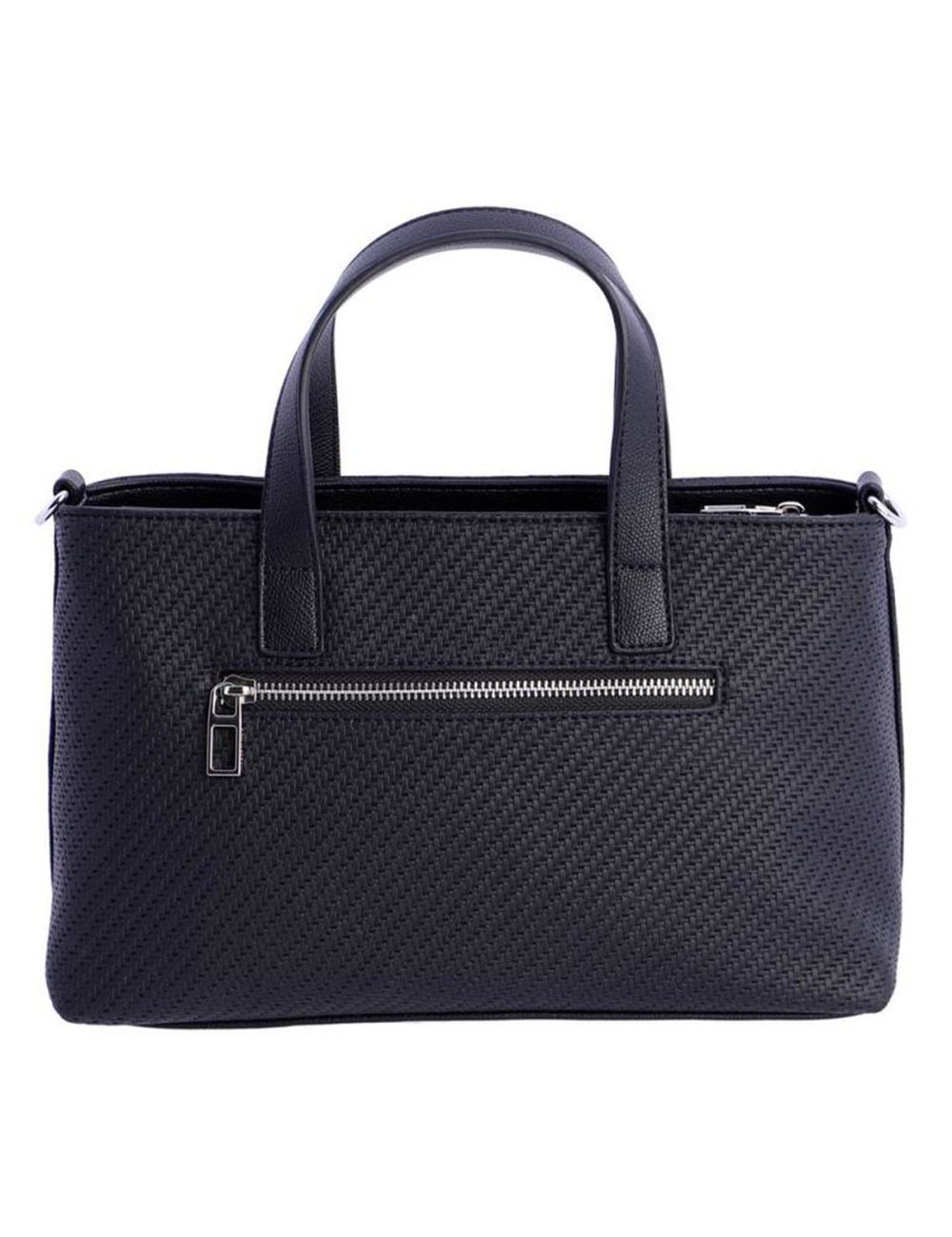BOLSO MANO TEXTURA TRENZADO NEGRO DON ALGODÓN