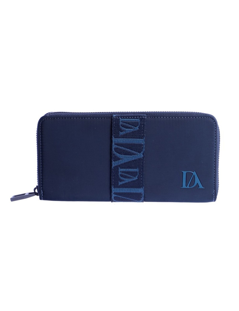CARTERA GRANDE NYLON CON BANDA LOGOTIPADA AZUL MARINO DON ALGODÓN