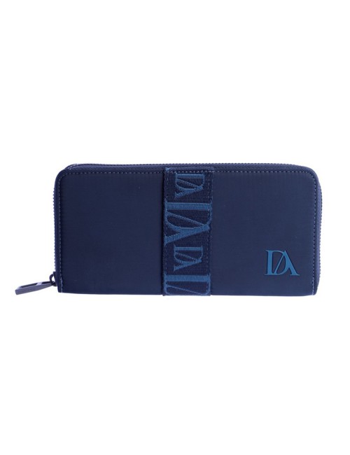 CARTERA GRANDE NYLON CON BANDA LOGOTIPADA AZUL MARINO DON ALGODÓN