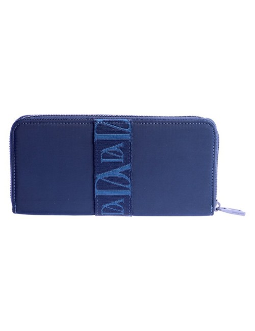 CARTERA GRANDE NYLON CON BANDA LOGOTIPADA AZUL MARINO DON ALGODÓN