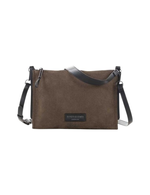 BOLSO BANDOLERA DEVOTA & LOMBA AURA MARRÓN