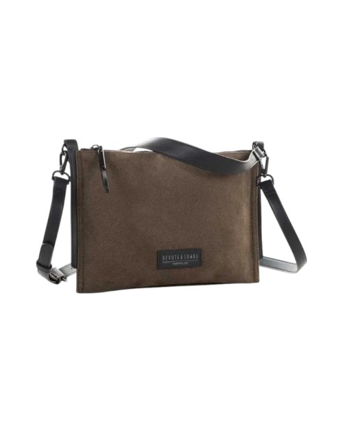 BOLSO BANDOLERA DEVOTA & LOMBA AURA MARRÓN