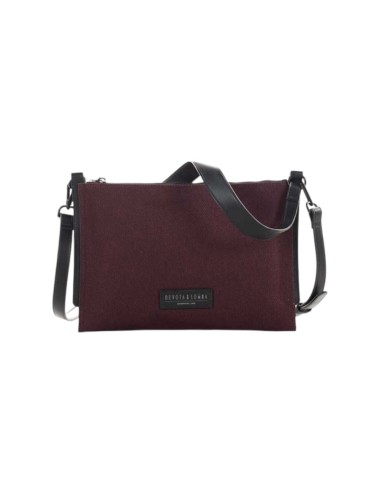 BOLSO BANDOLERA DEVOTA & LOMBA AURA BURDEOS