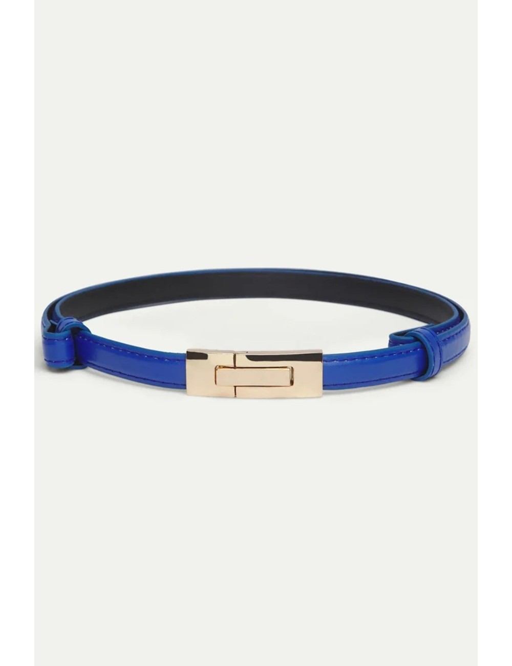 CINTURÓN LISO POLIPIEL AZUL