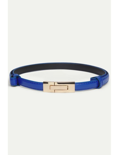 CINTURÓN LISO POLIPIEL AZUL