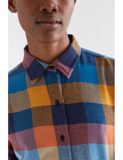 CAMISA 100% ALGODÓN DE CUADROS MULTICOLORES