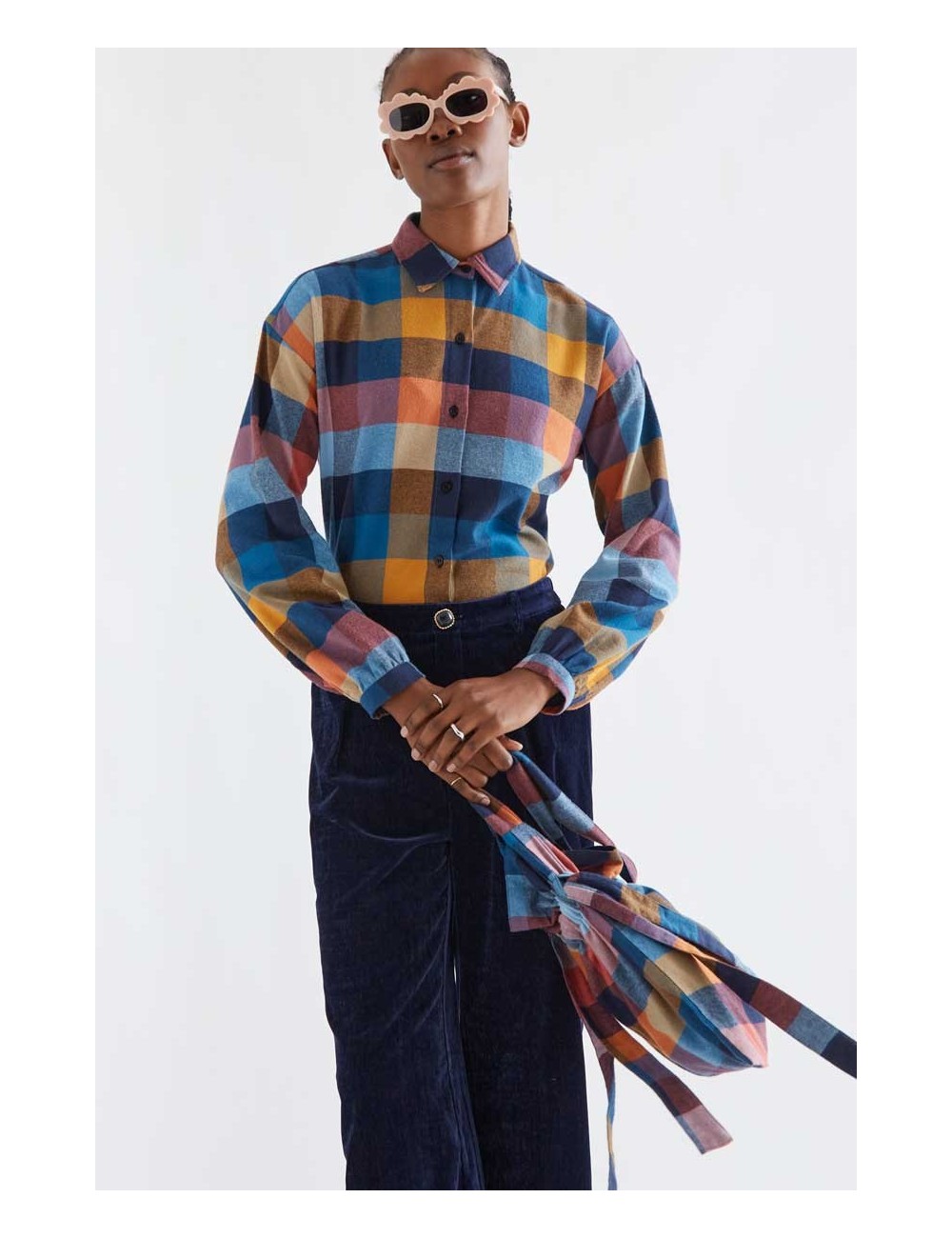 CAMISA 100% ALGODÓN DE CUADROS MULTICOLORES