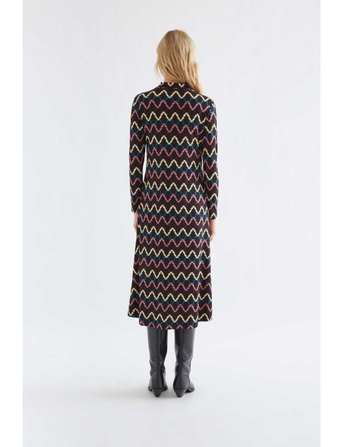 VESTIDO MIDI CON ESTAMPADO SKEIN