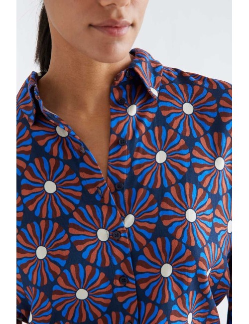 CAMISA CON ESTAMPADO CHOCOLATE FLOWER