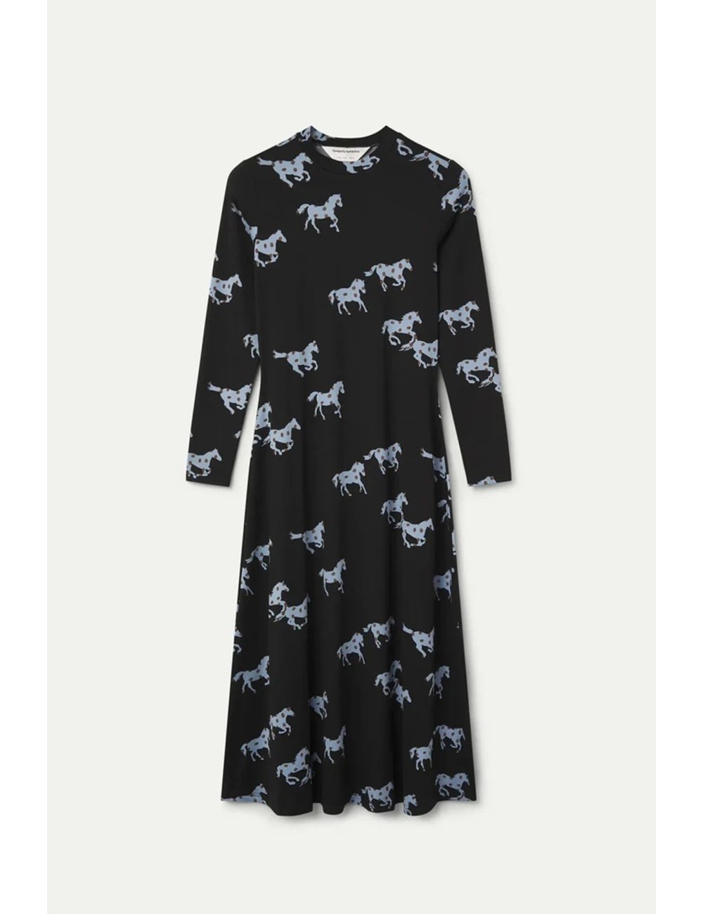 VESTIDO MIDI CON ESTAMPADO HORSE