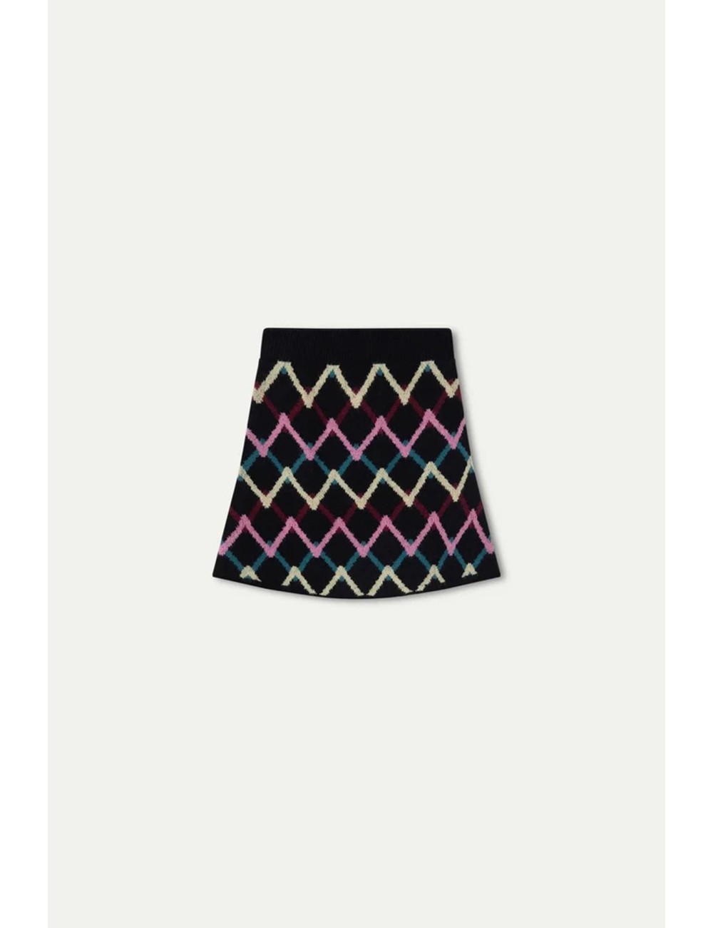 FALDA CORTA CON ESTAMPADO SKEIN