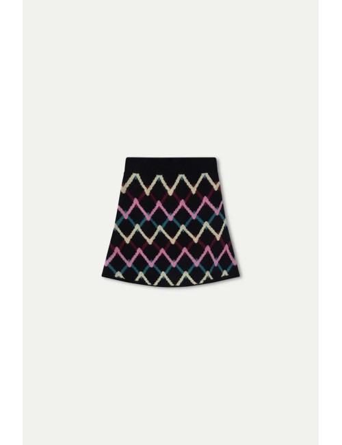 FALDA CORTA CON ESTAMPADO SKEIN