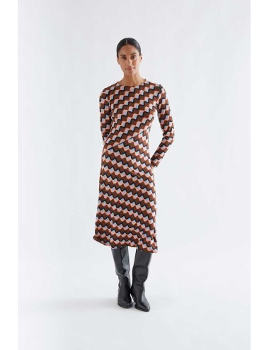 VESTIDO MIDI CON ESTAMPADO SCALA