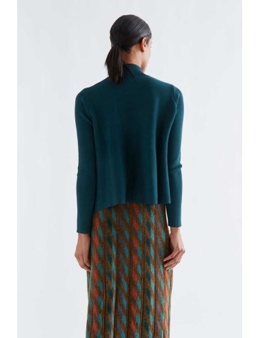 JERSEY CUELLO ALTO BÁSICO VERDE OSCURO