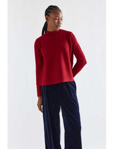 JERSEY CUELLO ALTO BÁSICO ROJO