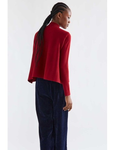 JERSEY CUELLO ALTO BÁSICO ROJO