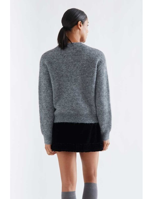JERSEY GRIS CON ESTAMPADO LAZO