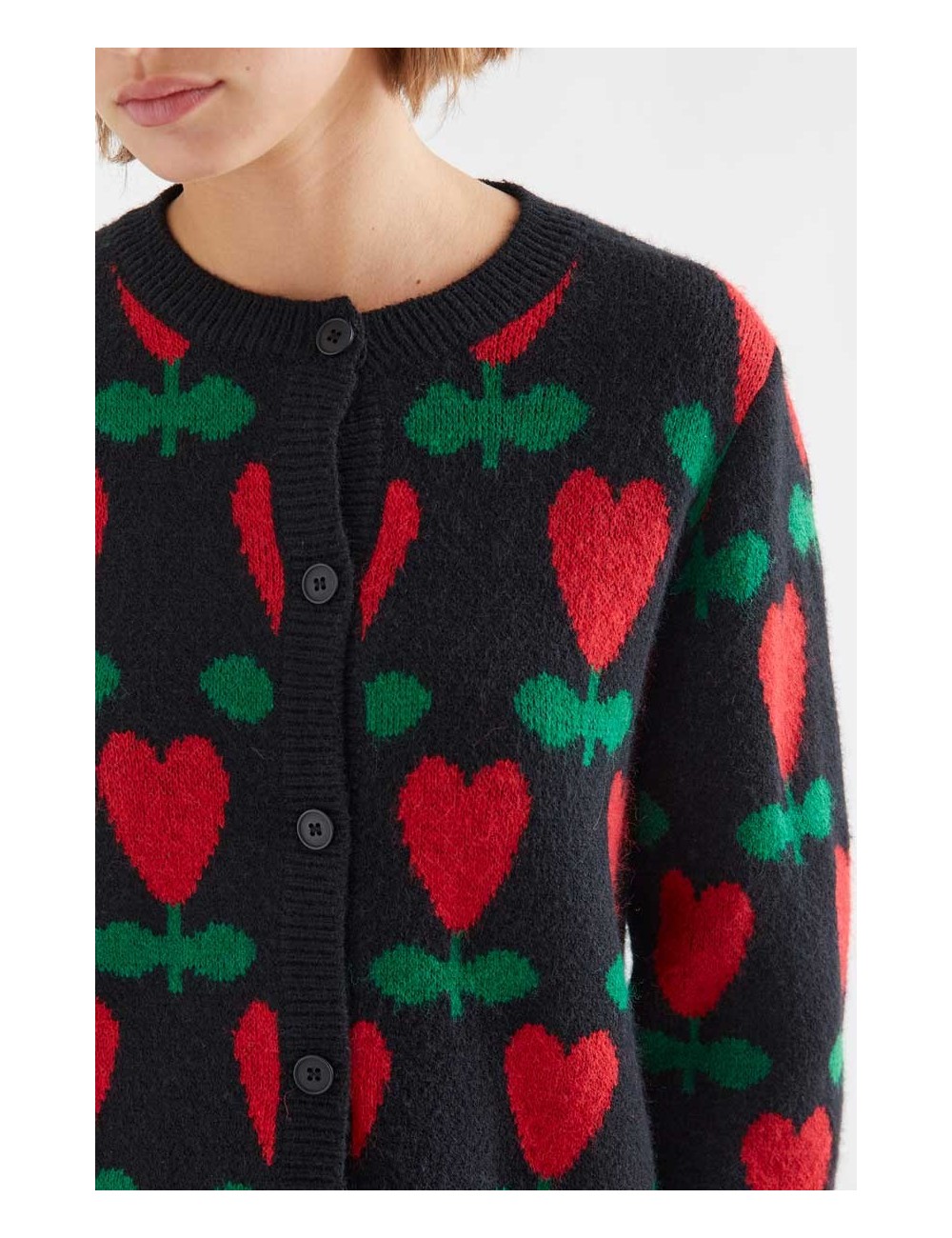 CÁRDIGAN CON ESTAMPADO CICLAMEN