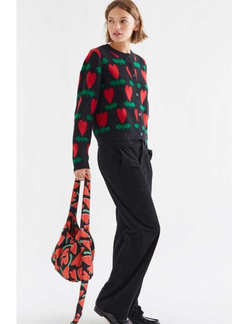 CÁRDIGAN CON ESTAMPADO CICLAMEN