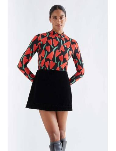 CAMISETA CON ESTAMPADO CICLAMEN