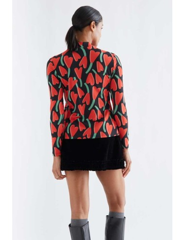 CAMISETA CON ESTAMPADO CICLAMEN