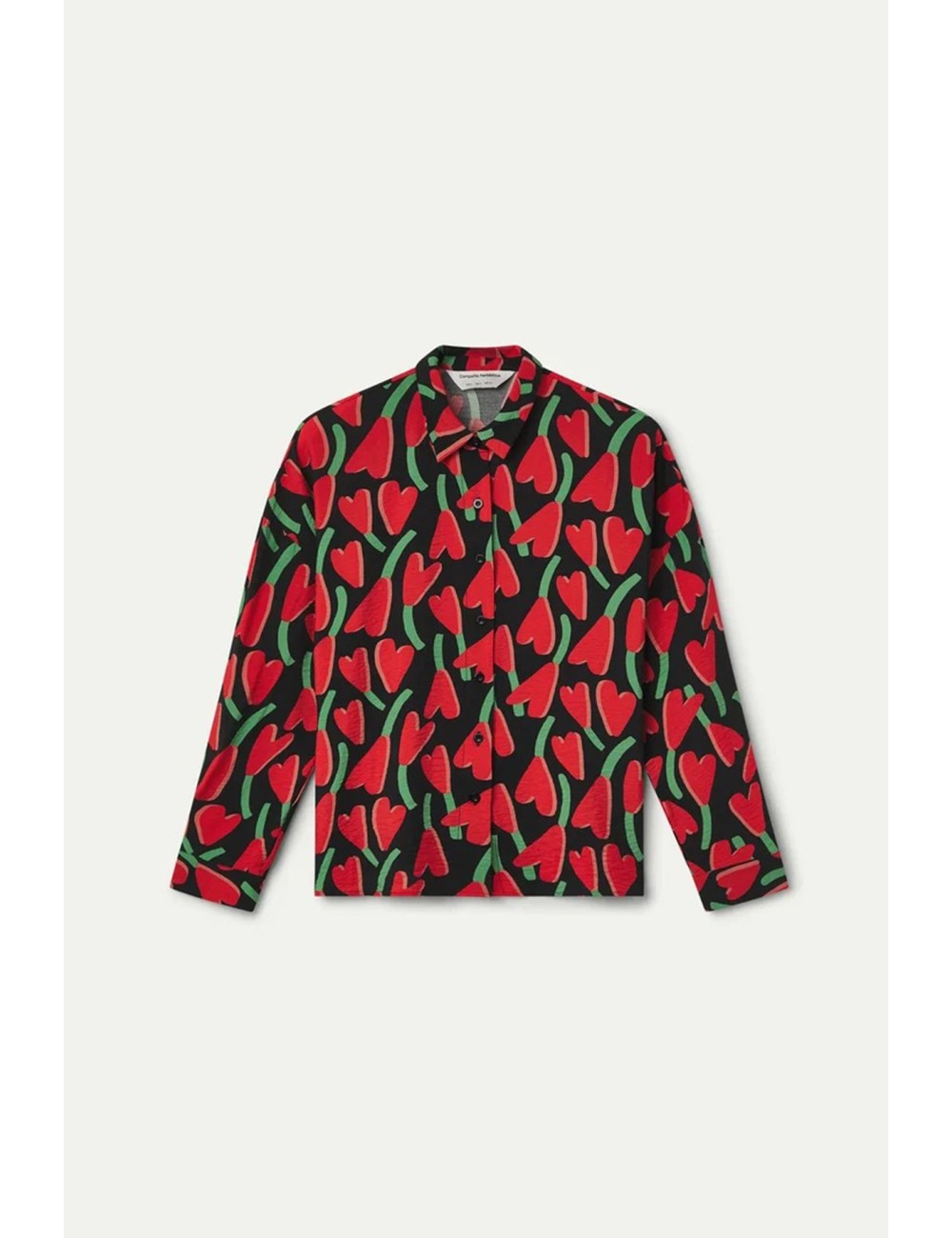 CAMISA CON ESTAMPADO CICLAMEN