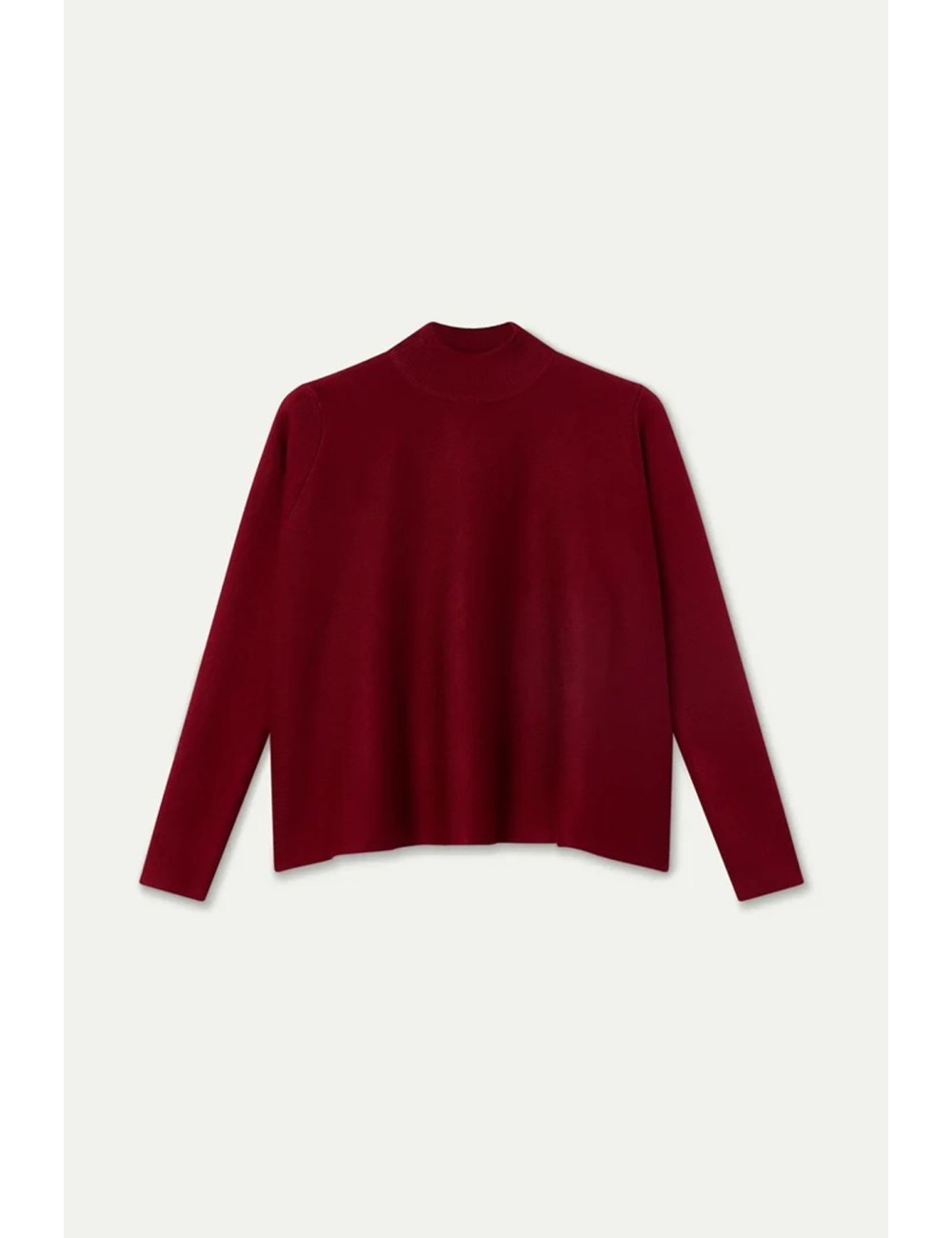 JERSEY CUELLO ALTO BÁSICO ROJO