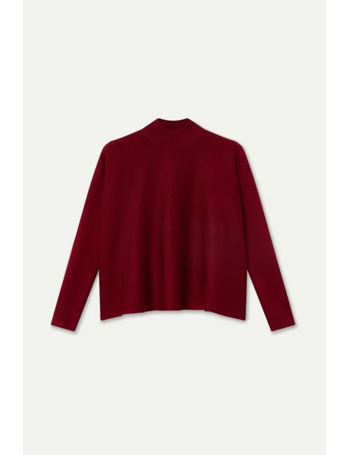 JERSEY CUELLO ALTO BÁSICO ROJO