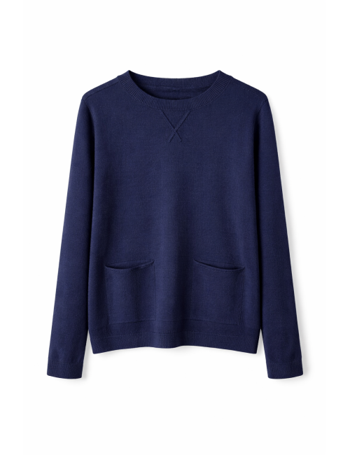 JERSEY ZIG-ZAG AZUL MARINO